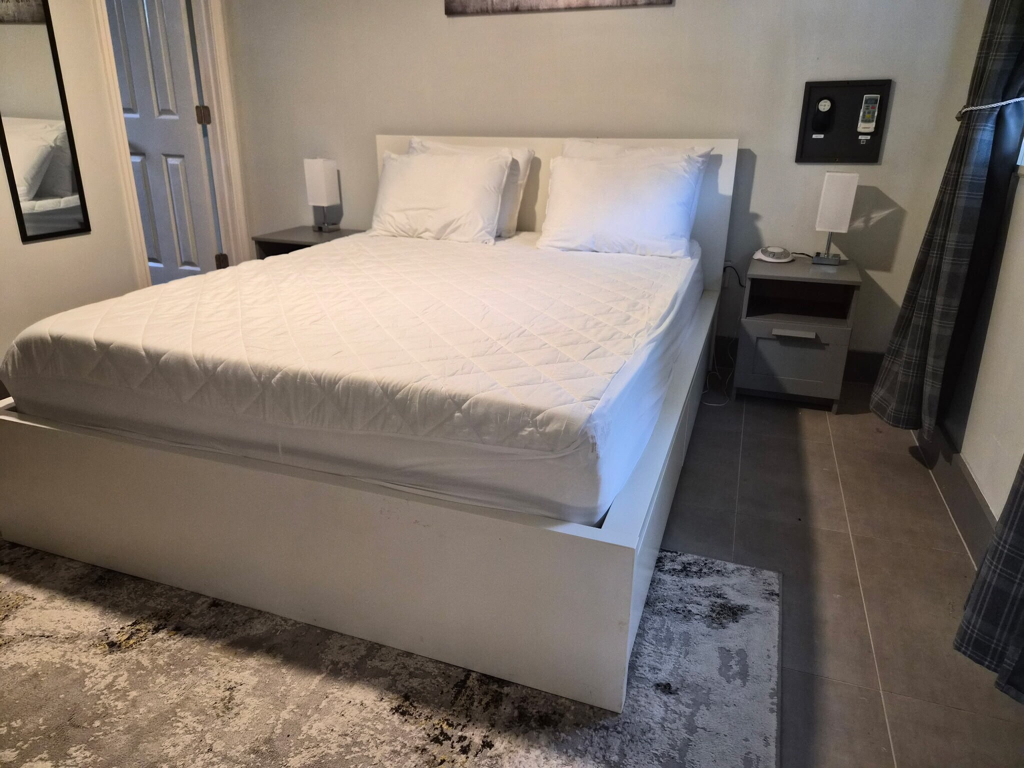 Queen Bed With Drawers around the bed - 1513 Truman Rd