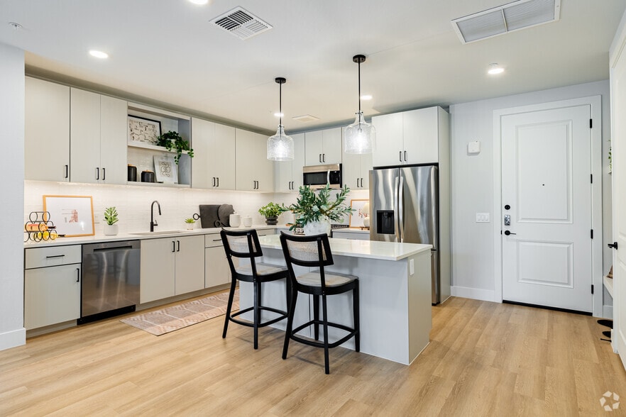 2BR, 2BA - 1,243SF - Kitchen - The Atwood at Rivulon
