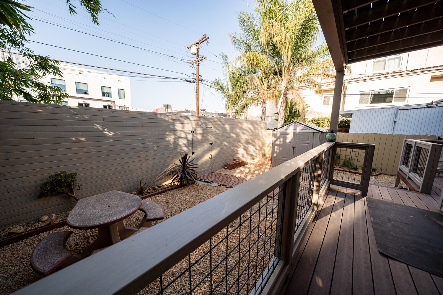 back decks & yard - 1258 Essex St