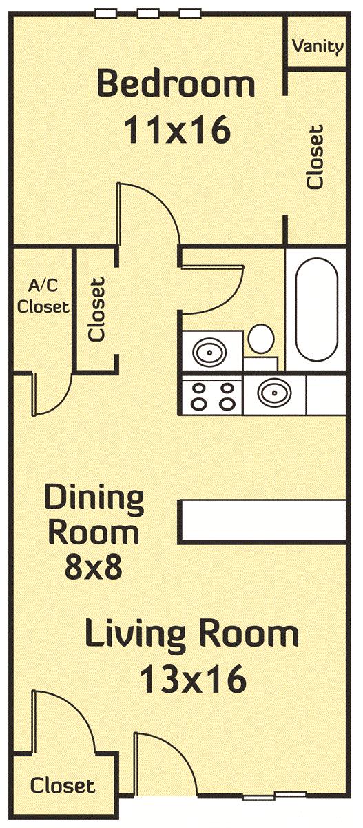 Floorplan - Collegewood- All One Bedroom