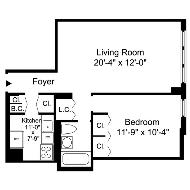 1BR/1BA - The Somerset