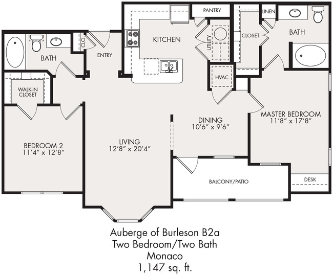 Floorplan - Auberge of Burleson