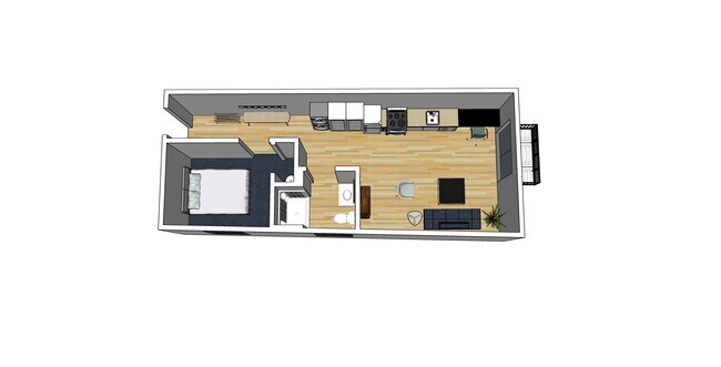 One Bedroom 560 sq ft - Beautiful Studio and One Bedrooms West Grand Neighborhood