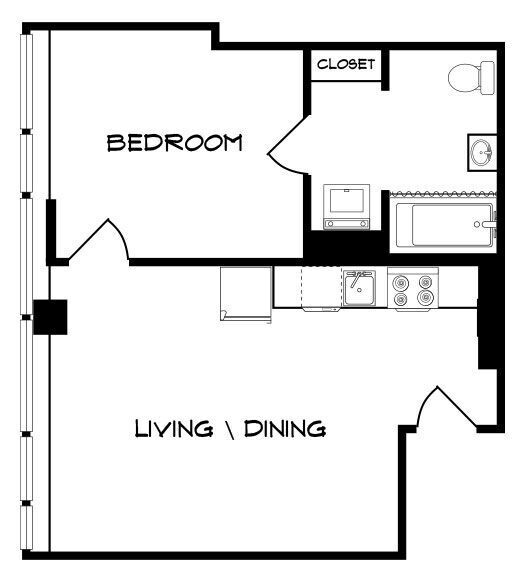 Floorplan - 440 On Third Apartments