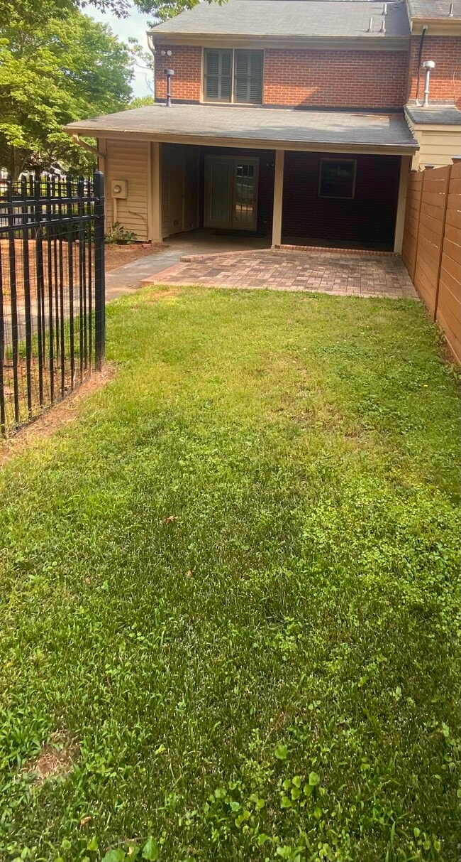 backyard image of private yard and patios - 1118 Old Roswell Rd