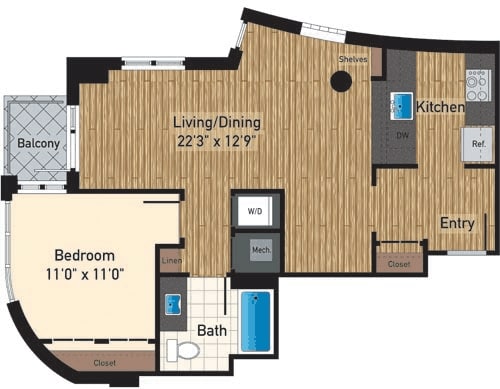 Floorplan - 425 Mass