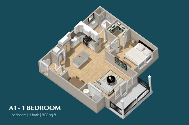 A1 - 1 Bedroom - 1651 Klockner LLC