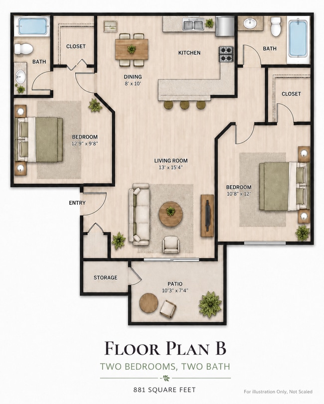 Floorplan - Tempe La Mirage Apartments