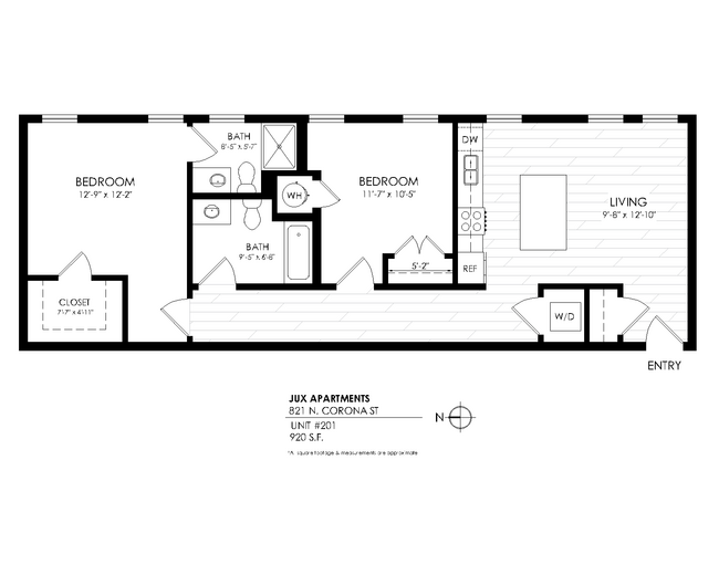 Floorplan - Jux Apartments