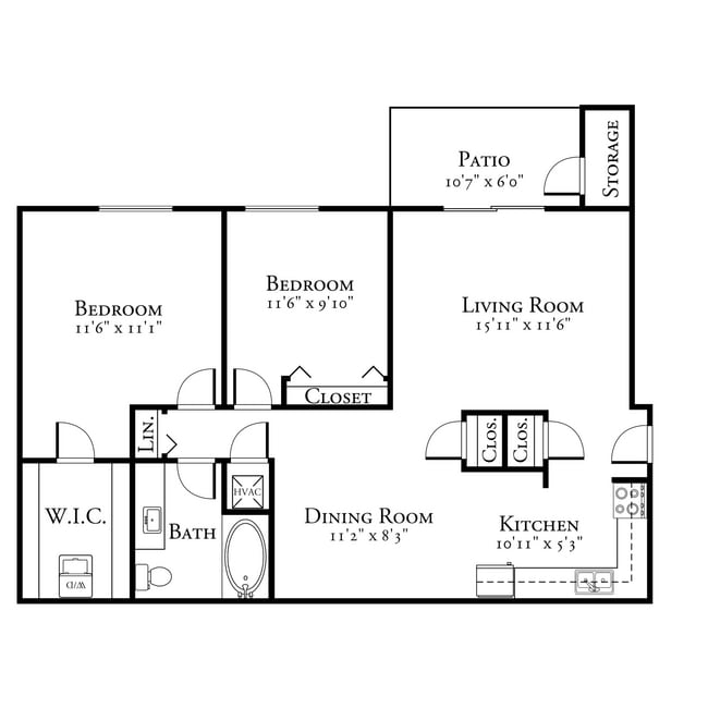 Floorplan - Estates of Creekside Apartments