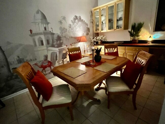 Dining room evening - 1144 W Schubert Ave