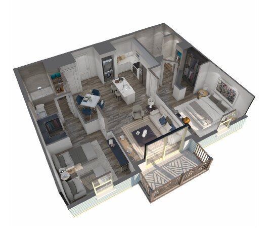 Floorplan - Azul Luxury Residences