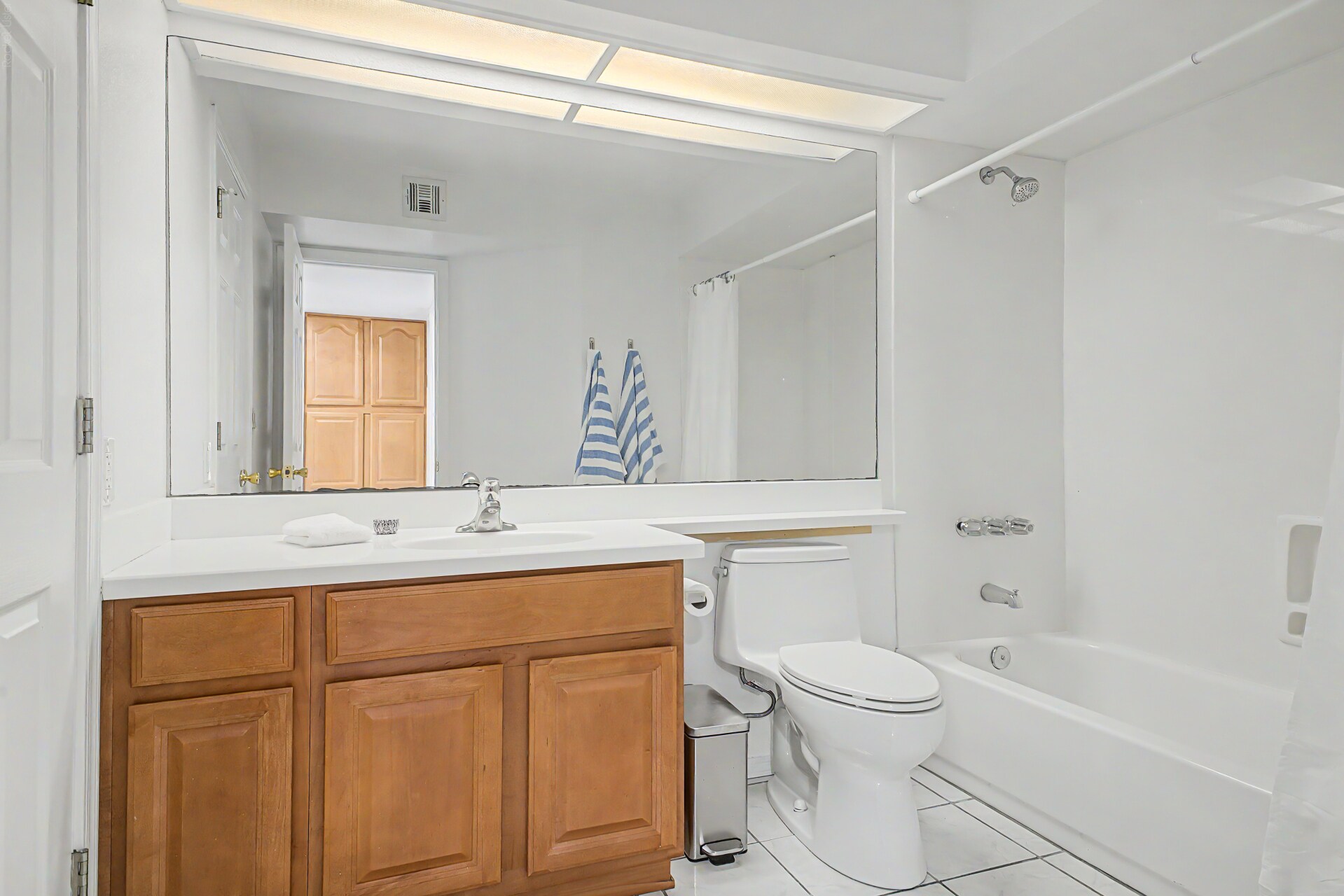 En-Suite Bathroom in the downstairs suite. - 819 N College Ave