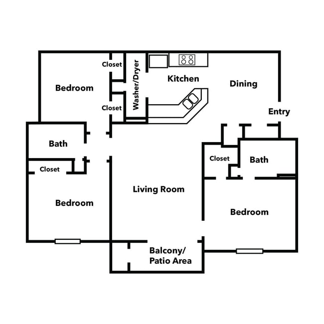 Floorplan - Parkway Terraces
