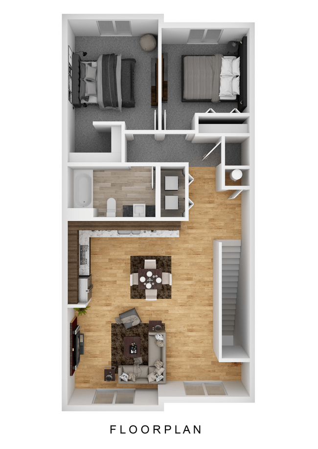 Floorplan - Lacey Village Townhomes