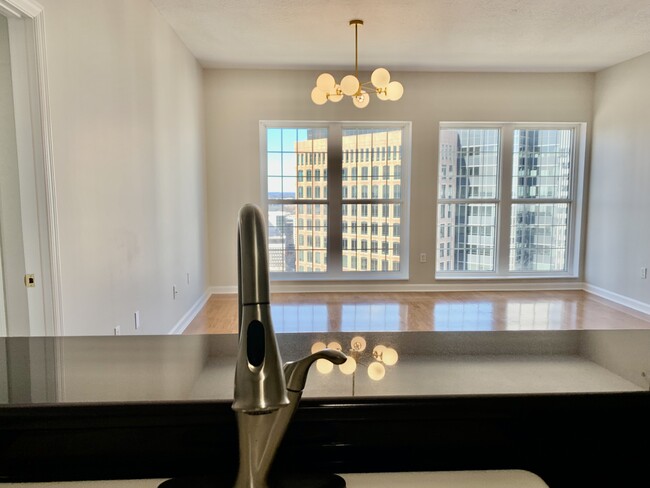 View from the kitchen into the living room - 195 14th St NE