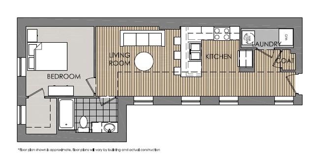 1BR/1BA - Mercer Commons Apartments