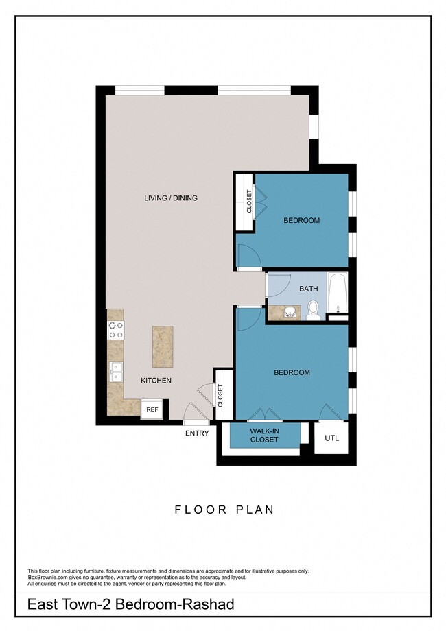 Floorplan - East Town Apartments