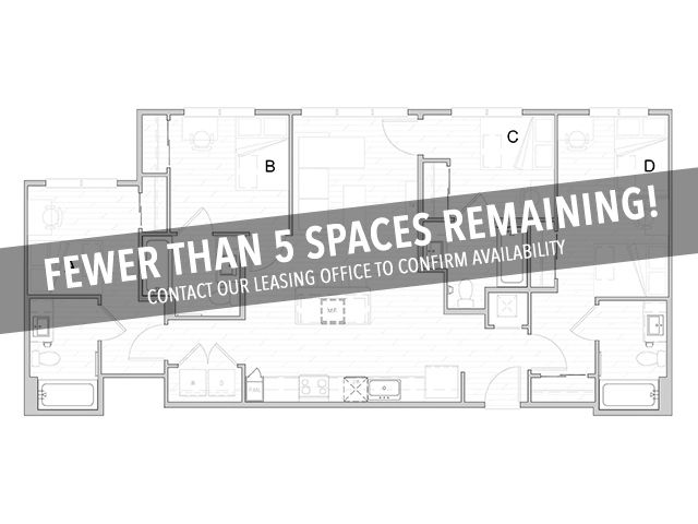 D4 - Fewer Than 5 Spaces Remaining! - Identity Davis Student Apartments