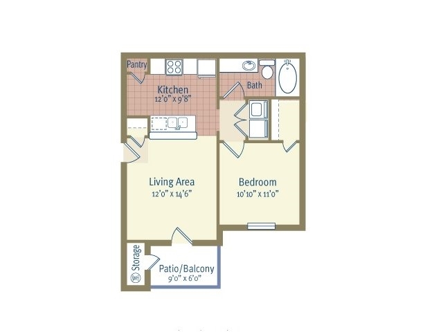 Floorplan - Colonial Crossing Apartments