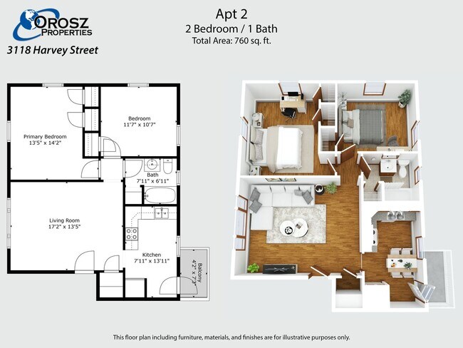 Building Photo - 2-bed 1-bath Apartment