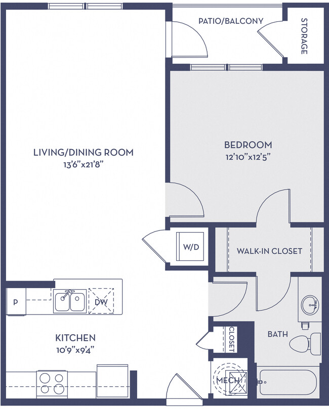 Floorplan - The Elliott Senior Apartments