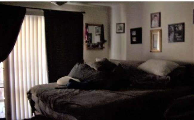 Master bedroom with sliding door to patio - 1173 S Buena Vista St