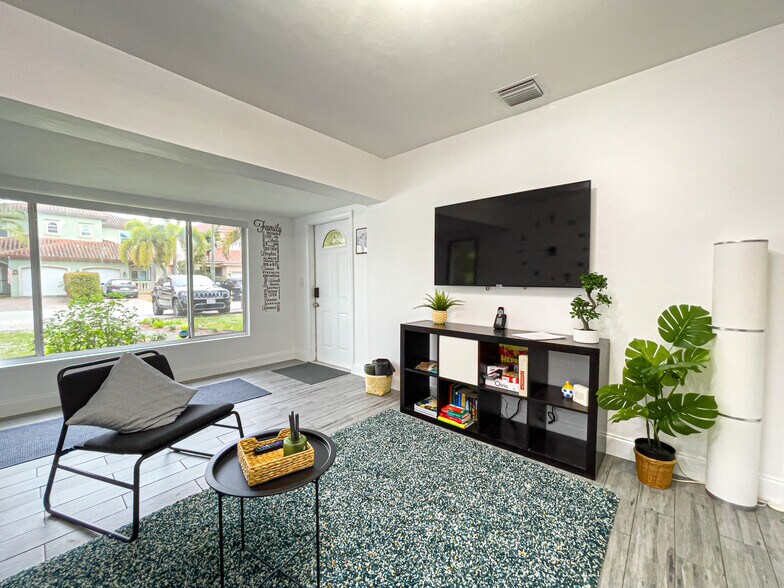 Unit A Modern minimalist living room - 854 SW 11th Ct