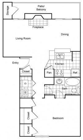 Floorplan - Shadow Bend Apartments