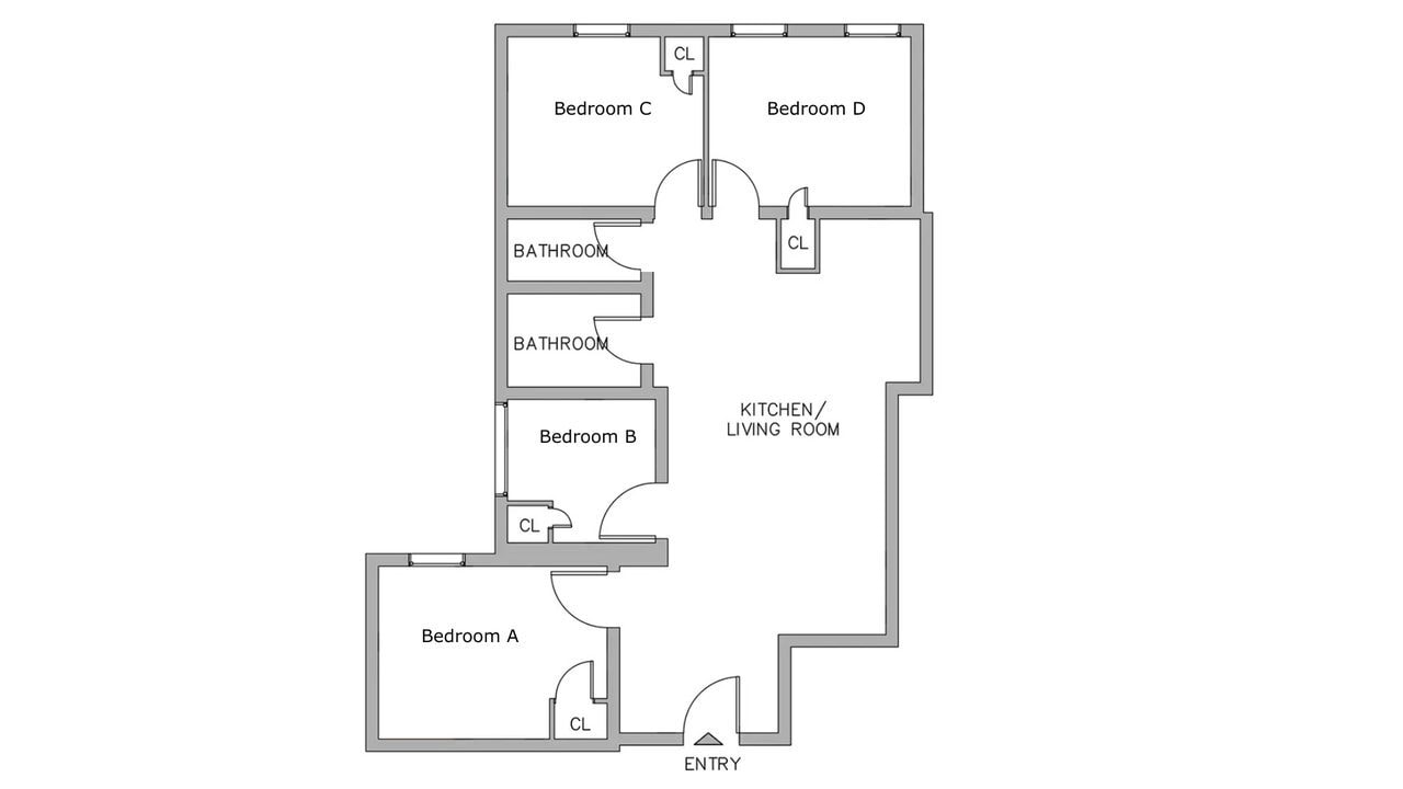 Building Photo - Private bedroom in 4 bed/2 bath Home