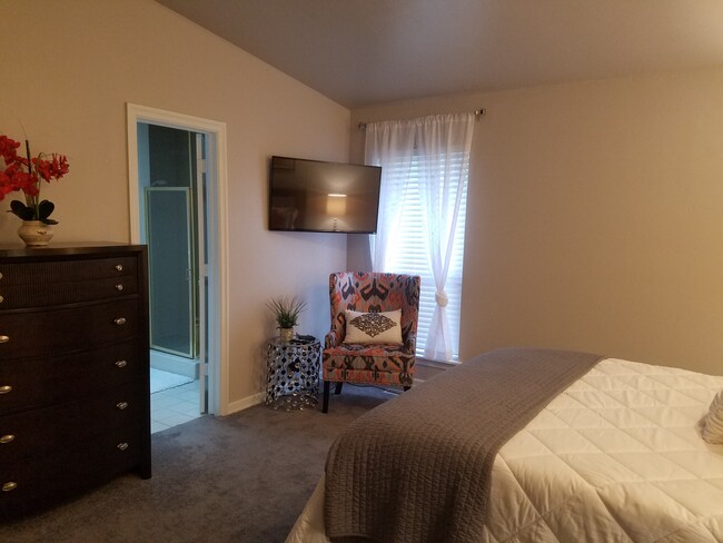 Master bedroom with TV - 11717 Heritage Square Rd