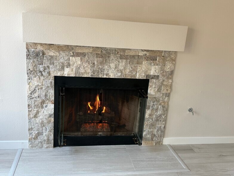 Gas log fireplace - 2136 Waterside Dr