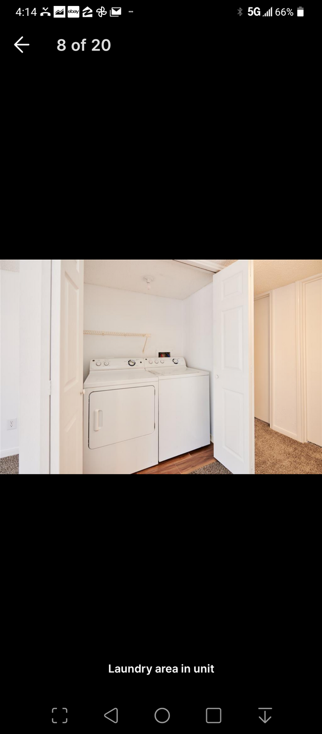 Washer and dryer available for a minimal fee. The convenience is worth it. - 12400 Overbrook Ln