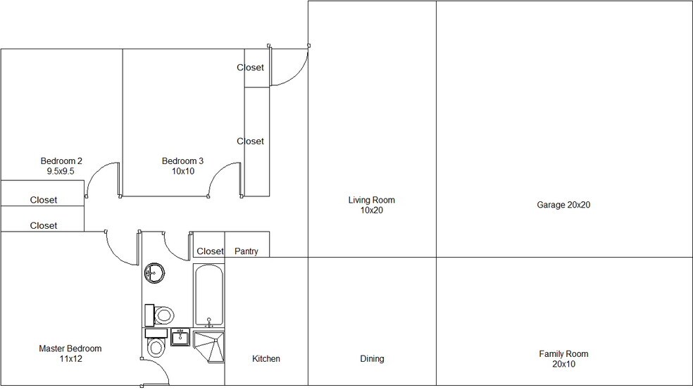 Floorplan. - 4061 NE Brogden St