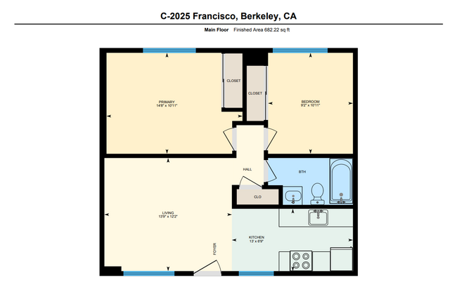 Floorplan - 2025 Francisco St.