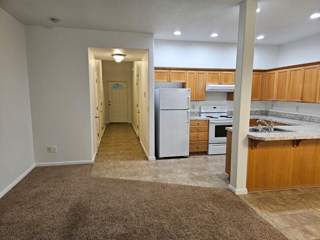 View toward entry hall & kitchen from living room - 528 Fenton Ave