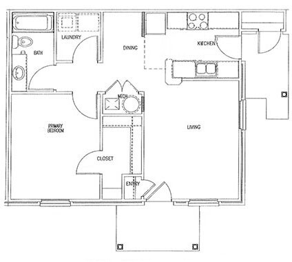 Floorplan - North Grove Apartments