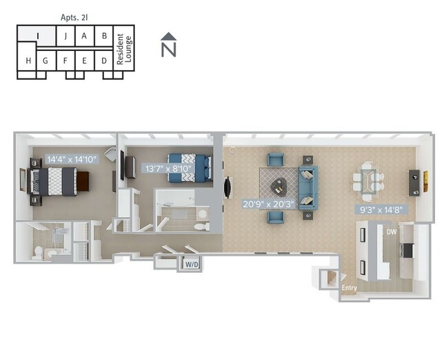 Floorplan - Avalon at Prudential Center