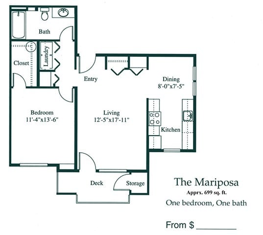 Floorplan - Oak Glen Apartments