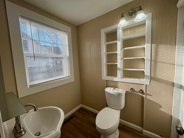 Half Bath with Fresh Paint and Cute Built-Ins - 213 Lake Ave W