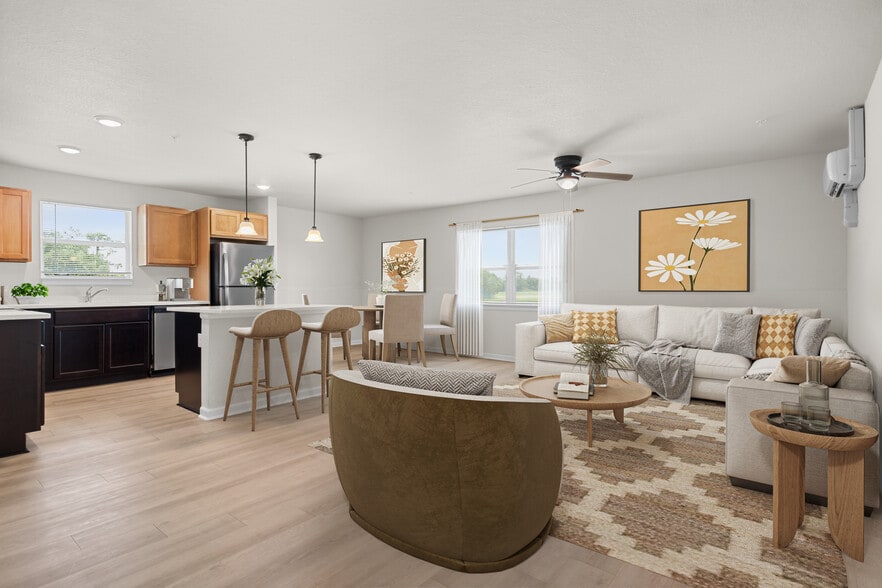 Corner Living Room - Spanish Moss Eco Apartments