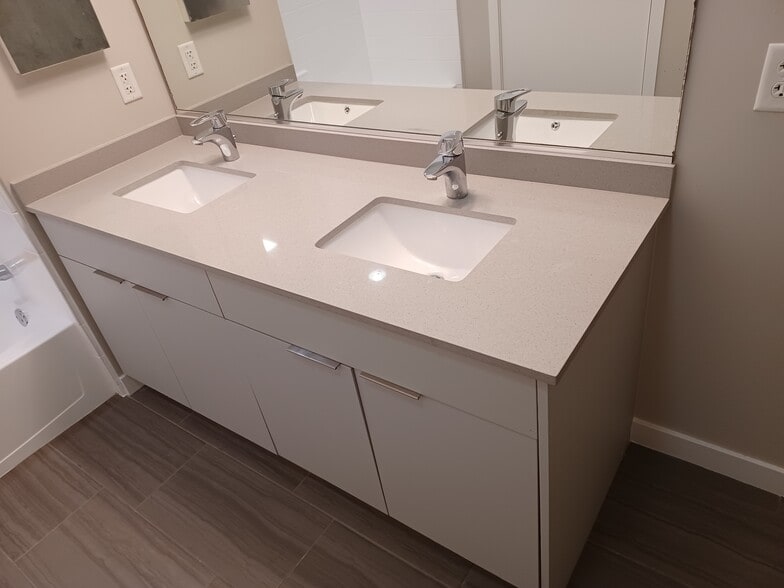 Double Sinks in Bathroom Vanity - 608 S 3rd St