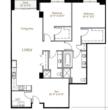 2BR/2BA - The Westerly