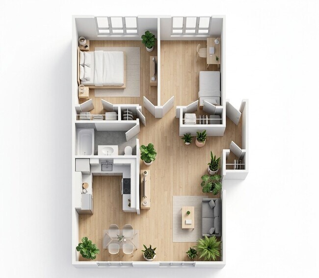 Floorplan - Bellevue Court Apartments