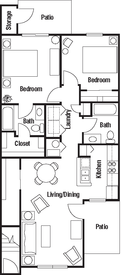 2BR/2BA - Ashton Pines