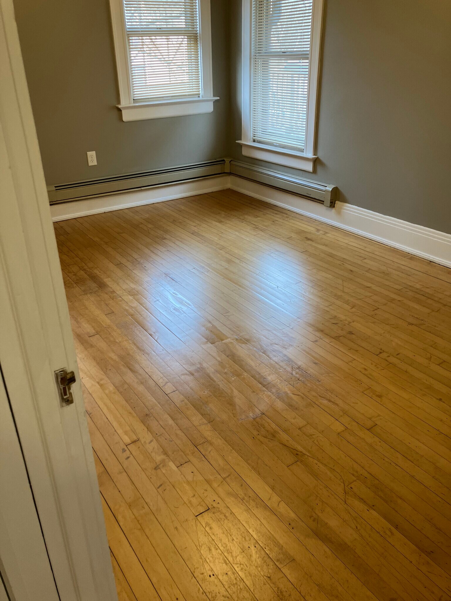 Maple floor in master bedroom - 2582 N Cramer St
