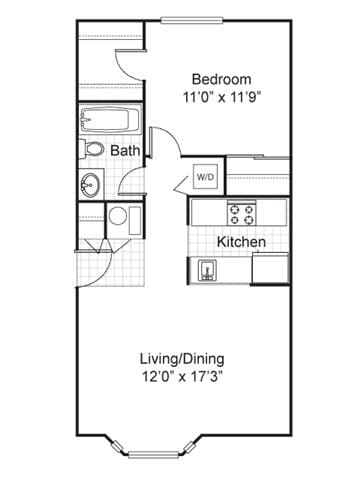 ONE BEDROOM GARDEN APARTMENT - Lexington Village Apartments
