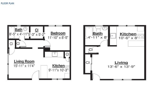 Floorplan - Redwood Manor Apartments