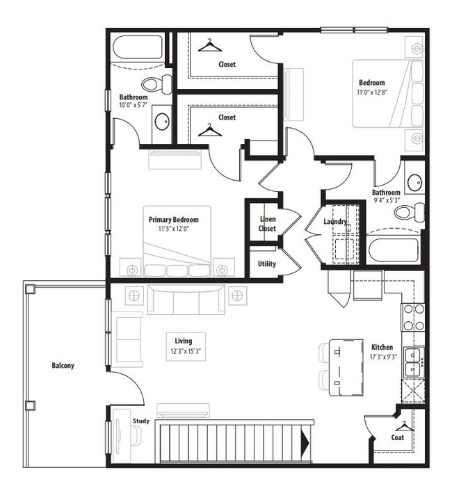 Floorplan - Ridge at Castle Rock Apartments