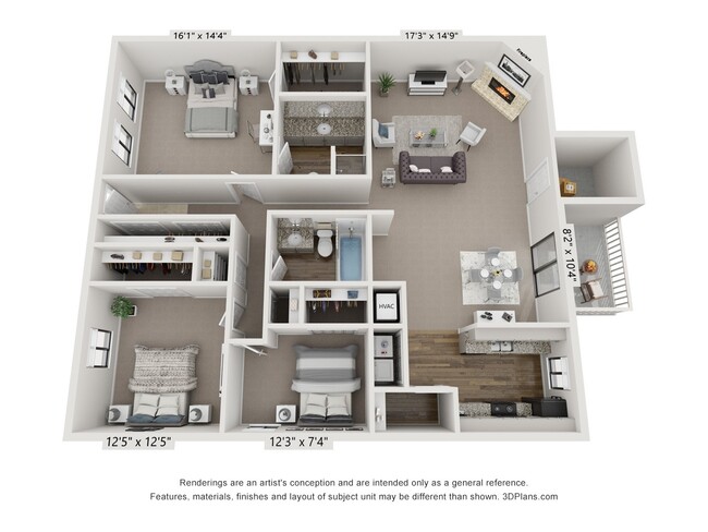 Floorplan - The Reserve At Barry Apartments